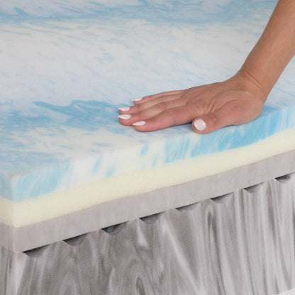 Colchão de Espuma Viscoelástica com infusão de Soja + Espuma de Alta Resiliência e Perfilada - NatureColchão de Espuma Viscoelástica com infusão de Soja + Espuma de Alta Resiliência e Perfilada - Nature